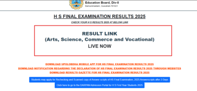 AHSEC Class 12 result 2025 declared: Check Assam HS stream-wise pass percentage, and steps to access marksheets